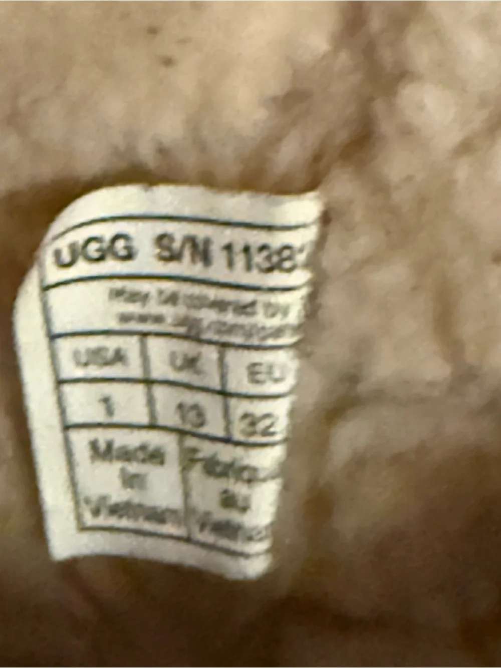 UGG soft faux